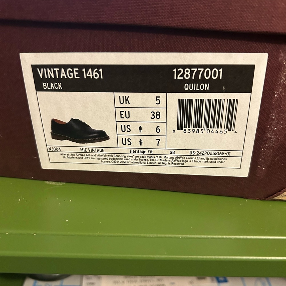 Dr. Martens Black Vintage 1461 Oxfords